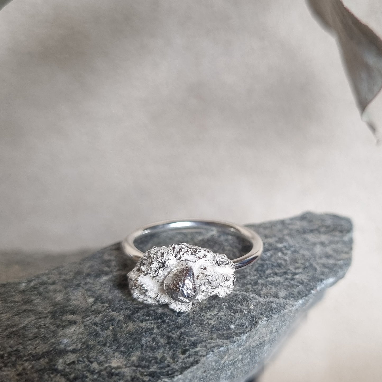 "GRUVSTEN" RING SILVER