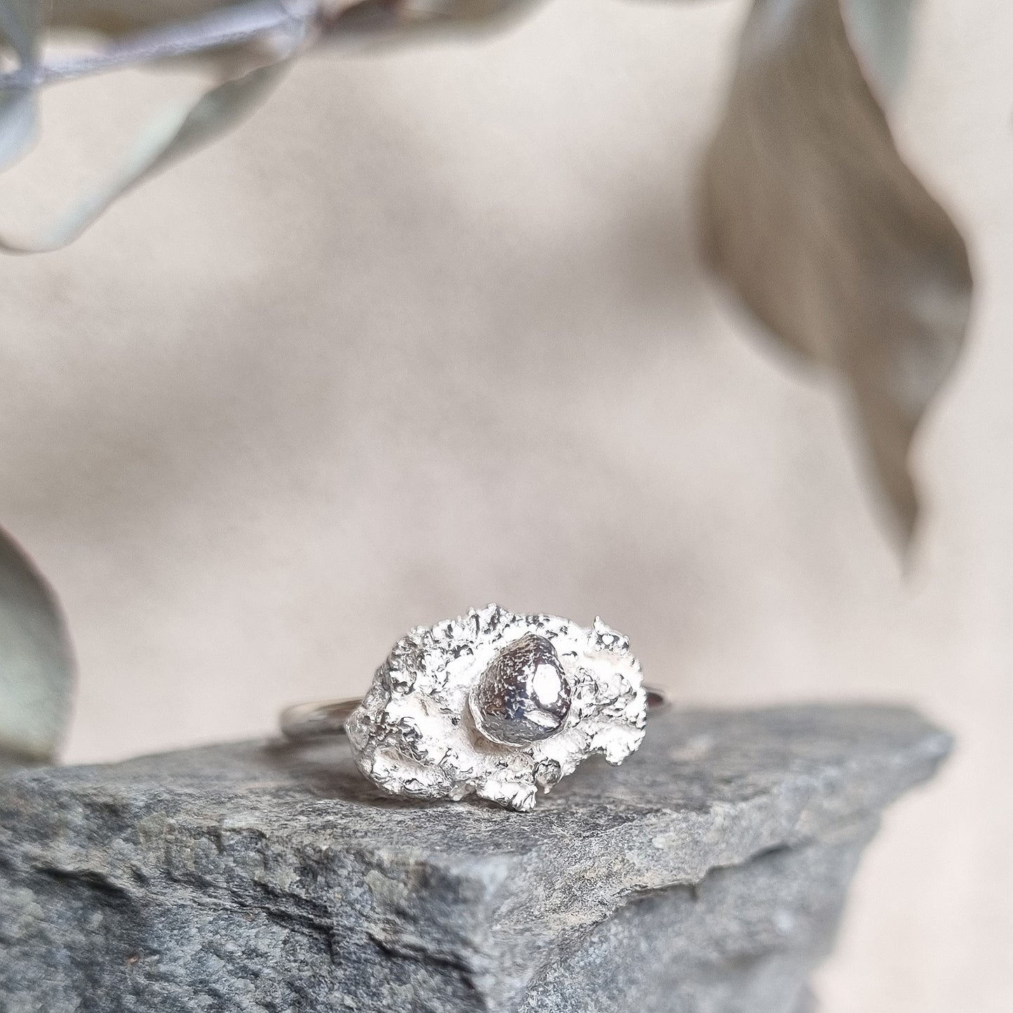 "GRUVSTEN" RING SILVER